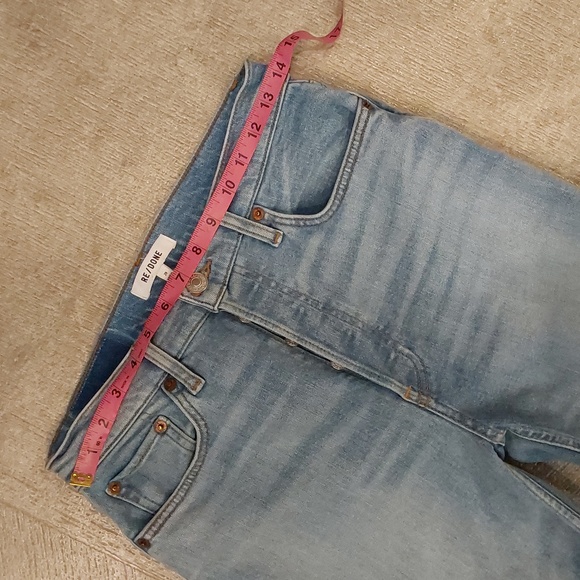 Re/Done 90's High Rise Button Fly Cropped Womens Jeans Size 29 - Picture 3 of 11